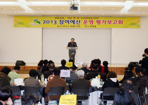 2013  참여예산 운영 평가 보고회