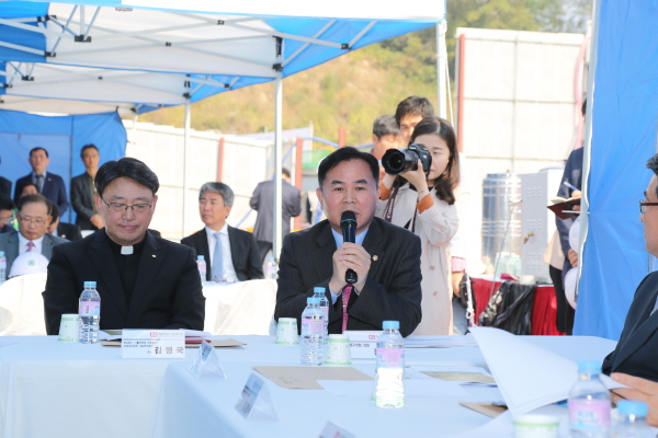 가톨릭학원 손희송주교 은평성모병원 공사현장 방문