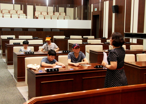 선일초등학교 학생 은평구의회 방문