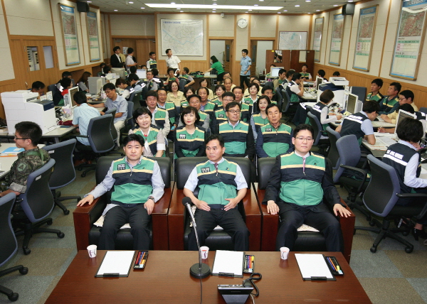 을지연습 은평구청 종합상황실 방문