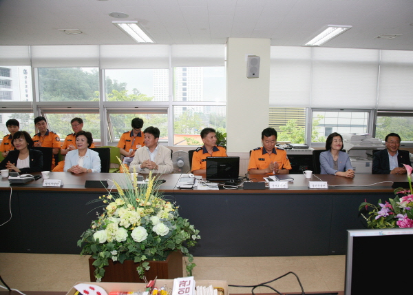 을지연습 은평소방서 상황실 격려 방문