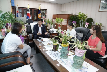 민간어린이집 회장단 방문