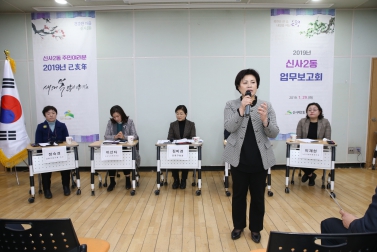 2019년 洞 업무보고회_신사제2동주민센터