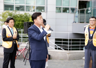 국제라이온스협회 차상위계층 생필품 전달식