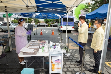 박용근 의장 코로나19 현장 근무자 격려 방문