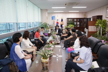 응암2동 주민 단체장 내방